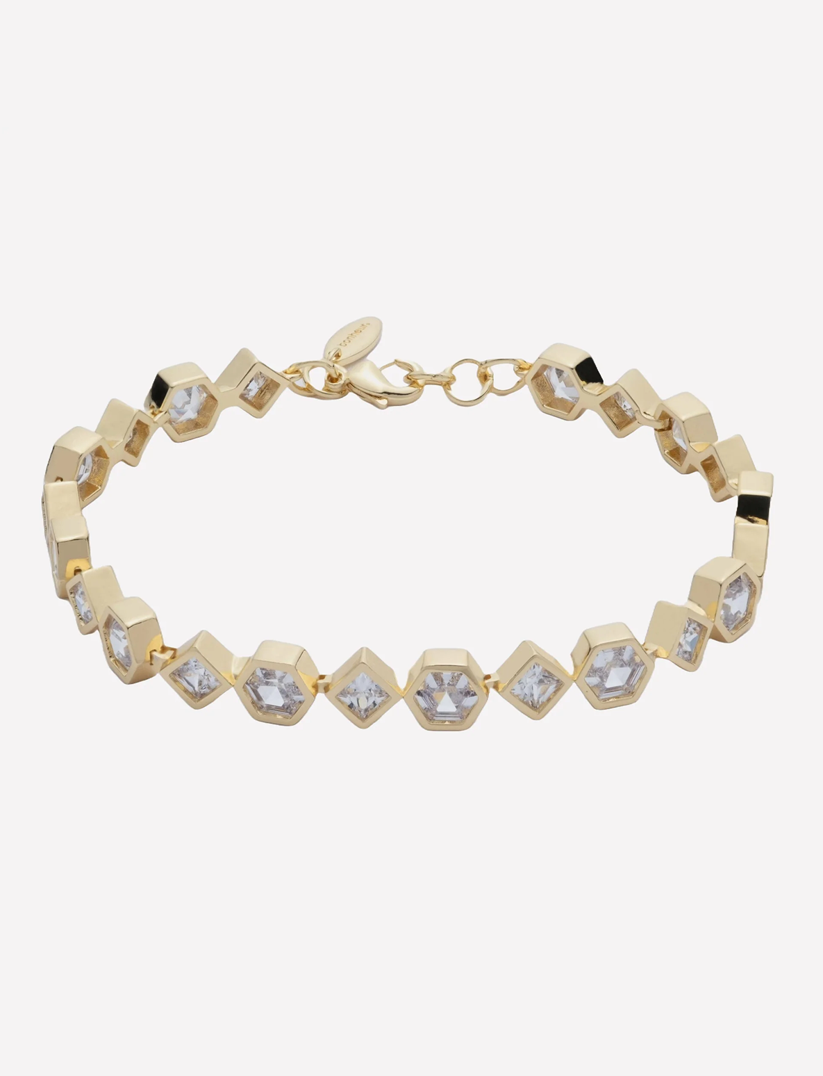 Milou Bezel-Set Tennis Bracelet