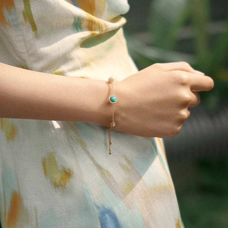 Synthetic Opal Bracelet
