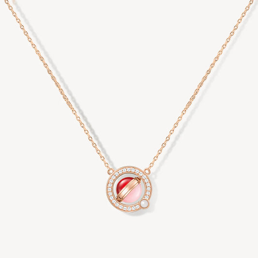 Heliocentric Carnelian Necklace