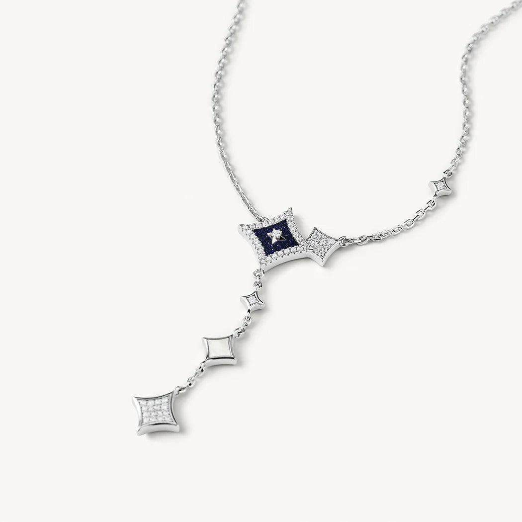 Blue Sandstone Chain Necklace