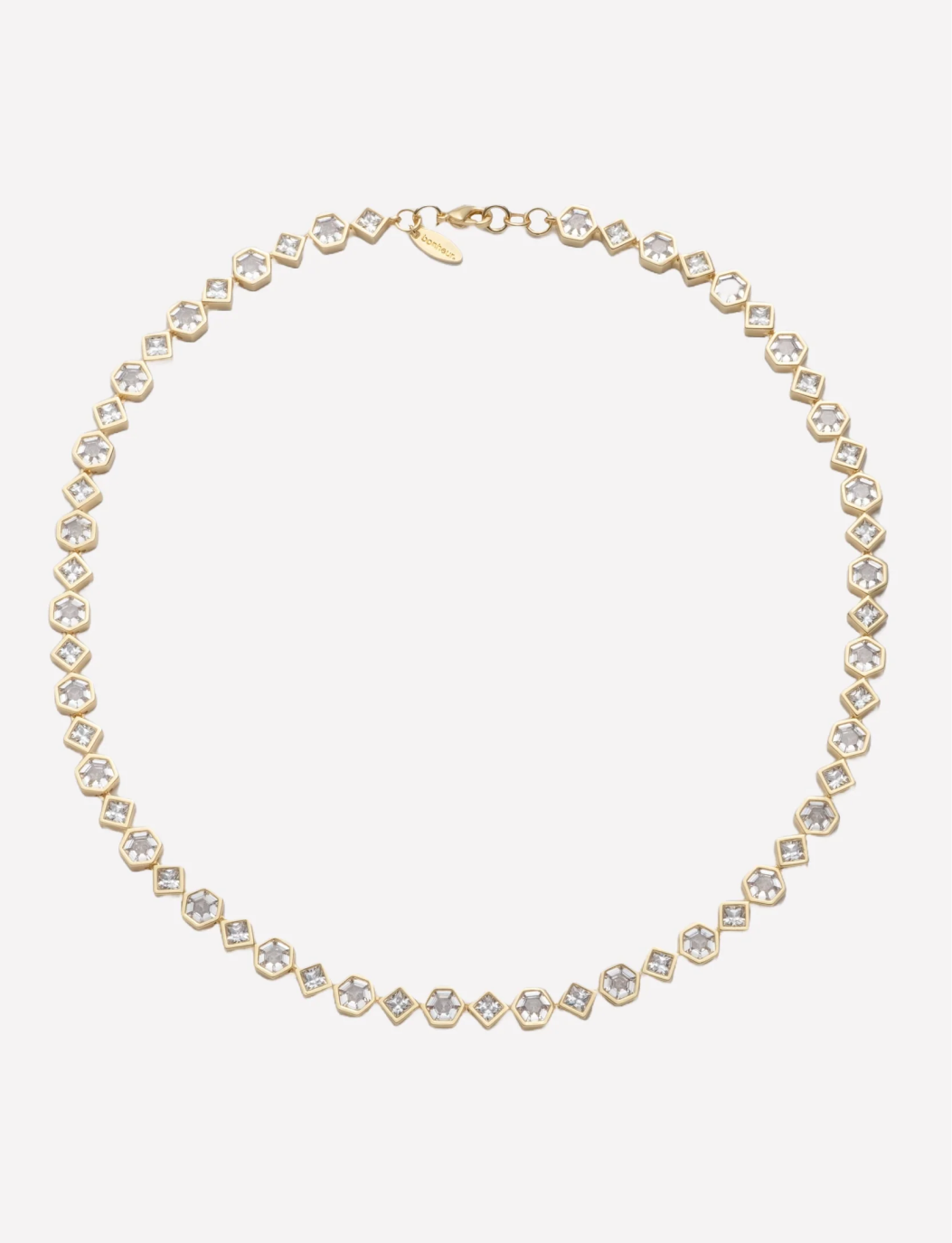 Milou Bezel Set Tennis Necklace