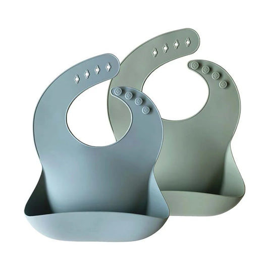 Silicone Baby Bib - 2 Packs